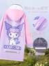 Hello Kitty兒童雨衣女童幼兒園寶寶小孩雨具小學(xué)生雨披 X015021庫(kù)洛米 XL碼  曬單實(shí)拍圖