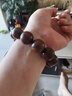 汽車(chē)檔位佛珠 金絲檀木檔把掛飾男女士手持念珠串車(chē)內裝飾用品 金絲楠木手串(2cm×12) 曬單實(shí)拍圖