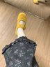 爾山集軟底瑪麗珍勃肯鞋女夏天百搭復古溫柔丑萌淺口黃色單鞋豆豆鞋 黃色 37 曬單實(shí)拍圖
