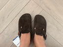 BIRKENSTOCK勃肯德國進(jìn)口男女款牛皮絨面革軟底Boston包頭拖鞋 深棕窄版660463 36 曬單實(shí)拍圖
