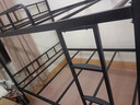 加厚上下鋪雙人成人床雙層床鐵架床員工宿舍上下床學(xué)校高低架子床 黑色 升級加厚款 100*200送兩張實(shí)木板 曬單實(shí)拍圖