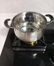 1810不銹鋼復底加厚家用蒸煮燉帶蒸籠電磁爐湯鍋無涂層蒸燉多功能 五層復底無涂層【18/10】 20cm 曬單實拍圖