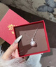 老鳳祥珍珠銀項鏈女2025新款時(shí)尚吊墜首飾生日紀念日禮物送女友老婆 芳華佳人項鏈*品牌禮盒 曬單實(shí)拍圖