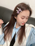 AJIDOU阿吉豆發(fā)夾時尚仿珍珠愛心樹脂鴨嘴夾側(cè)夾生日禮物送女友送孩子 曬單實拍圖
