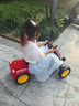 AULDEY兒童電動(dòng)四輪卡丁車1-8歲平衡車四輪小孩禮物可坐帶遙控免安裝 動(dòng)感紅雙驅(qū)大電瓶藍(lán)牙音樂遙控 曬單實(shí)拍圖