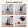 小熊（Bear）玻璃茶壺 泡茶壺飄逸杯耐熱高硼硅玻璃茶具800ml大容量茶水分離 曬單實(shí)拍圖