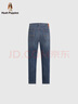 Hush Puppies【彈力舒適】暇步士男裝夏季新款含萊賽爾牛仔直筒褲 靛藍牛仔 34 曬單實(shí)拍圖