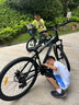 喜德盛（xds）山地自行車黑客350/旭日310 X6鋁合金車架21速變速機械碟剎 黑客350黑銀15.5寸 曬單實拍圖