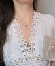 唯一（Winy）一克拉紫藤花純銀項鏈女2025新款吊墜生日禮物送女友老婆首飾品 曬單實(shí)拍圖