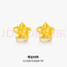 周六福黃金耳釘女足金999花卉耳飾耳針 計(jì)價(jià) 2.32g 曬單實(shí)拍圖
