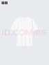 優(yōu)衣庫(kù)女裝SUPIMA COTTON圓領(lǐng)T恤短袖打底內(nèi)搭新款474408 00 白色 XL /165/92A 曬單實(shí)拍圖