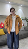慕姍詩(shī)怡（MsShe）【涂層防風(fēng)外套】大碼女裝2025新款秋裝胖mm戶(hù)外連帽外套顯瘦寬松 雙層-南瓜色現貨-適合5-20℃ 3XL 曬單實(shí)拍圖