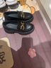 他她TATA英倫厚底jk樂(lè )福鞋女鞋黑色學(xué)院淺口單鞋 黑色 37 曬單實(shí)拍圖