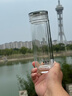 水宜生玻璃杯雙層水杯男泡茶高檔商務弱堿養(yǎng)生辦公水晶杯透明防燙微保溫 【380ml】禮盒裝 曬單實拍圖