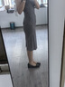 樂卡利無袖連衣裙女夏季職場海妖風收腰瑞秋裙高智感穿搭顯瘦收腰一步裙 灰色【送腰帶】 M 建議95-115斤 曬單實拍圖