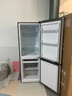 海爾（Haier）冰箱出品雙開(kāi)門(mén)二門(mén)177升冰箱家用小型冰箱租房省電不占地冷藏冷凍兩用統帥家用小冰箱 以舊換新 177升雙門(mén)冰箱節能省電 兩天約用1度電 曬單實(shí)拍圖