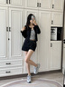 大叔家巨透氣網鞋面輕便增高老爹鞋女2025夏新軟底潮流不累腳超火運動鞋 灰藍色5cm高端精品版 39 曬單實拍圖