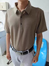 皮爾卡丹（pierre cardin）高端冰絲無(wú)痕POLO衫男士短袖t恤2025新款夏季商務(wù)休閑保羅衫男款 駝色 XL 175135-155斤 曬單實(shí)拍圖