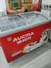 澳柯瑪（AUCMA）商用臥式冷柜雪糕柜展示柜島柜冰柜大容量弧形玻璃門(mén)推拉門(mén)冷凍冰激凌多籃筐 338升 【長(cháng)1.2米】SD-338HA 曬單實(shí)拍圖