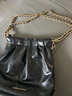 CHARLES&KEITH迷你菱格流浪包單肩斜挎雙肩包包女包生日七夕禮物CK2-60782390 Black黑色 S 曬單實(shí)拍圖