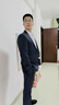 花花公子西服套裝男高檔商務(wù)休閑西裝韓版修身新郎伴郎結(jié)婚禮服全套男裝 黑色2扣【二件套】 2XL 推薦135-145斤 曬單實(shí)拍圖