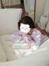 SILKY MIRACLE真絲睡衣HelloKitty仙子聯(lián)名新款100%桑蠶絲長袖套裝女高級禮盒 粉紫漸變真絲套裝 S 曬單實拍圖