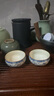 唐豐汝窯青花旅行茶具套裝一壺三杯便攜快客杯 米黃繁花荷韻旅行茶具 曬單實(shí)拍圖