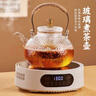 天喜煮茶壺玻璃燒水壺圍爐器具加厚高硼硅可明火電陶爐加熱提梁泡茶壺 曬單實(shí)拍圖