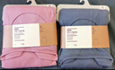 無(wú)印良品（MUJI） 女式 棉厚款 U領(lǐng) 八分袖T恤 FCD76C3A 紫色 M 160/84A 曬單實(shí)拍圖