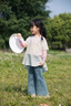 moonkids女童運動套裝速干衣兩件套2025秋季新款兒童跑步訓練服女大童秋裝 19567幻彩粉速干假兩件T恤 150 cm 曬單實拍圖