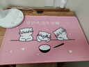 鐘愛(ài)一生小學(xué)生午餐墊一年級防水防油隔熱吃飯墊子快樂(lè )喵喵40*60cm粉色 曬單實(shí)拍圖