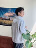 真維斯（Jeanswest）衛(wèi)衣男早秋新款重磅寬松連帽拉鏈外套青少年美式復(fù)古情侶長(zhǎng)袖開衫 【舒適耐磨】麻灰(zs幾何邊界胸標(biāo)) XL /180(體重140-160斤左右) 曬單實(shí)拍圖
