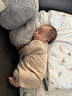 nest designs嬰兒連體衣包屁衣竹纖維長袖新生兒寶寶衣服家居服睡衣秋裝 暖香褐-長袖開襟款 66cm （建議身高58-68cm） 曬單實拍圖