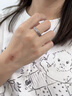 花有心柿復古銅錢(qián)戒指女小眾設計開(kāi)口戒指2024年新款潮時(shí)尚個(gè)性素圈食指環(huán) 銅錢(qián)戒指 曬單實(shí)拍圖