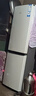 海爾（Haier）冰箱出品雙開(kāi)門(mén)二門(mén)177升冰箱家用小型冰箱租房省電不占地冷藏冷凍兩用統(tǒng)帥家用小冰箱 以舊換新 177升雙門(mén)冰箱節(jié)能省電 兩天約用1度電 曬單實(shí)拍圖