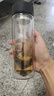 富光 男女士雙層玻璃杯 水杯 支持團購定制 304杯子泡茶杯400ML黑 曬單實拍圖