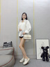 狄梵普女士包包女包2025新款斜挎小方包生日七夕情人節(jié)禮物送女友送老婆 白色【禮盒裝】 曬單實(shí)拍圖