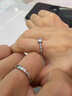 FEILACK鉆戒女情侶對戒男女戒指一對開(kāi)口可調節結婚求婚送女友女神節禮物 星芒-【可調節尺寸】 曬單實(shí)拍圖