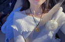 興穎999足金包銀八方來財羅盤掛吊墜新式長款項鏈繩高端掛繩時尚大方 金1.1克-總重約15克-羅盤吊墜 曬單實拍圖