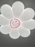 雷士（NVC）吸頂燈奶油風(fēng)兒童房臥室云朵燈具全光譜Ra98智控向日葵包安裝 曬單實(shí)拍圖