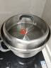康巴赫蒸鍋家用304不銹鋼三層加厚蒸魚(yú)饅頭煮湯電磁爐燃氣灶通用 【升級把手】 3層 32cm 曬單實(shí)拍圖