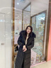 妤遇（YUUZYUUS）品牌女裝羽絨服女長(zhǎng)款過(guò)膝2025冬季新款加厚保暖真貉子大毛領(lǐng)外套 黑色 #清針大毛領(lǐng) 真毛領(lǐng) M  100-110斤左右 曬單實(shí)拍圖