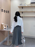 茵曼通勤府綢襯衫2025秋女裝新款法式簡(jiǎn)約寬松長(zhǎng)袖襯衣 珍珠白 M 曬單實(shí)拍圖