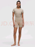 lululemon丨All It Takes 女士運(yùn)動(dòng) T恤 *羅紋Nulu? LW3GV0S 橡木棕 S /6 曬單實(shí)拍圖