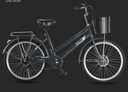飛鴿（FLYING PIGEON）自行車(chē)成人通勤車(chē)自行車(chē)學(xué)生單車(chē)成人自行車(chē)通勤自行車(chē)城市公路車(chē) 豪華黑|6速+雙碟剎+實(shí)心胎+禮包 26寸|身高160-185cm 曬單實(shí)拍圖