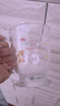 可愛卡通玻璃杯大容量水杯2025新款女杯子辦公室家用牛奶杯奶茶杯 蛋糕小熊玻璃杯 420ml 1只 曬單實(shí)拍圖