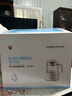 摩飛電器（Morphyrichards）全玻璃養(yǎng)生壺家用燒水壺多段控溫電熱水壺極速風冷恒溫壺沖奶泡奶機MR5602 1.2L 椰奶白 曬單實拍圖