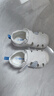 基諾浦（ginoble）寶寶學(xué)步鞋夏季季軟底透氣嬰兒涼鞋男女8-18個月兒童機(jī)能鞋GB2203 白色/淺灰色/純凈藍(lán) 19.5 120mm 適合腳長116-124mm 曬單實拍圖