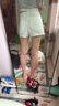 UR2025春季新款女裝時髦撞色系帶裙褲造型牛仔短褲UYU850042 曬單實拍圖