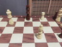 麥舒特象棋小學生兒童帶磁性折疊便攜實木質棋盤chess西洋棋子 24cm丨小號象棋（送入門書+雙后） 曬單實拍圖